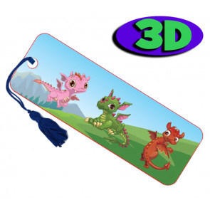 3D Bookmarks | Cute Baby Dragons Bookmark For Party Bags & Class Gifts