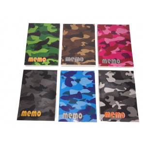 Class Gifts | 12 x Small Colourful Camouflage Notepads