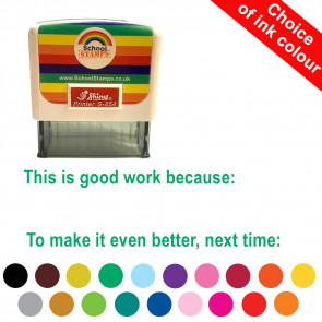 School Teacher Stampers | This is good work because: /  To make it even better, next time:  Self-inking Stamp 
