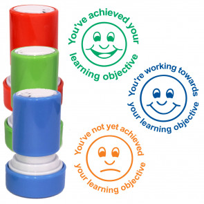 Teachers Stamps | Learning Objective Progress Marking Set - Achieved, Not Achieved, Working Towards...