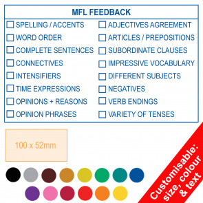 School Stamper | MFL / Languages Feedback KS3/4 Teacher Stamp