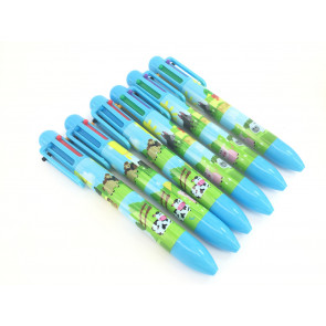 Party Supplies | 6 x Low Cost Farm Friends 6 Colour Pens