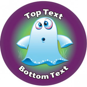 Personalised School Stickers | Halloween Ghost Design Custom Stickers