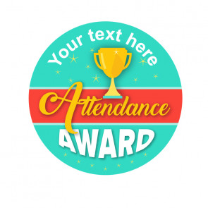 Custom School Stickers | Attendance Award Personalised Sticker Badges