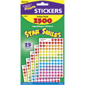 Kids Stickers | Star Smiles Classroom Stickers for Kids Value Pack
